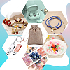 Polyester Imitation Burlap Packing Pouches Drawstring Bags ABAG-BBC0001-02B-01-5