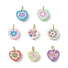 Handmade Polymer Clay Pendants PALLOY-JF04357-02-1