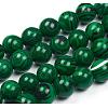 Synthetic Malachite Beads Strands G-G832-01-6mm-1