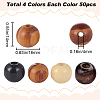 Gorgecraft 200Pcs 4 Colors Natural Unfinished Wood Beads WOOD-GF0001-92-2