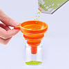 Portable Foldable Silicone Funnel Hopper AJEW-PH0017-49-2