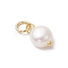 Natural Cultured Freshwater Pearl Potato Charms PALLOY-JF03920-02-4