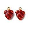 304 Stainless Steel Enamel Pendants STAS-B100-06G-05-1