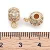 Brass with  Cubic Zirconia Pendants KK-P271-09G-3