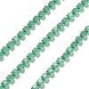 Iron Rhinestone Glass Cup Chain CH-U001-01I-2