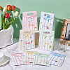 24Pcs 4 Colors Flower Print Paper Gift Tote Bags with Ribbon Bowknot Design ABAG-GO0001-03B-4