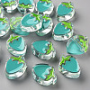 Transparent Enamel Acrylic Beads TACR-S155-003G-1