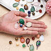 40Pcs 20 Style Natural & Synthetic Gemstone Pendants G-PJ0001-01-5