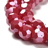 Electroplate Opaque Glass Beads Strands EGLA-A035-P8mm-A16-3