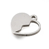 304 Stainless Steel Charms STAS-S178-02P-2