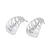 Teardrop CCB Plastic Stud Earrings for Women EJEW-Q382-02P-1