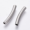 304 Stainless Steel Curved  Tube Beads STAS-F230-20P-2