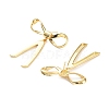 Bowknot Rack Plating Brass Studs Earrings for Women KK-Z038-23G-2