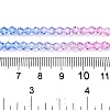 Gradient Color Baking Paint Glass Bead Strands X1-DGLA-A039-T6mm-A019-5