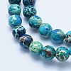 Dyed & Heated Natural Imperial Jasper Round Bead Strands G-M274-05-6mm-3