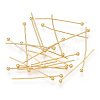 Brass Ball Head Pins X-KK-G331-10-0.6x25-1