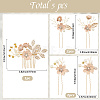 Plastic and Resin and Iron Hairpin Set OHAR-WH20020-04B-2