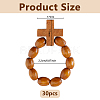 30Pcs Wooden Stretch Finger Rings RJEW-DC0001-22-2