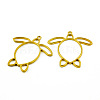 Alloy Open Back Bezel Pendants FIND-H002-79G-1