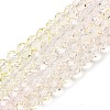 Transparent Painted Glass Beads Strands LS-DGLA-A034-T8mm-A25-2