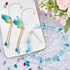 160Pcs 8 Colors Transparent Glass Beads GGLA-SC0001-18-4