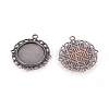 Zinc Alloy Pendant Settings for Cabochon & Rhinestone LS-PALLOY-A15290-R-FF-2