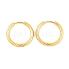 Ion Plating(IP) Round Ring 304 Stainless Steel Hoop Earrings for Women EJEW-G388-02B-G-1