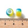 Spray Painted ABS Plastic European Beads KY-G033-02A-02-3