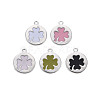 Brass Enamel Charms KK-S356-669P-NF-1