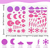 2Pcs 2 Style PET Plastic Earring Handwork Template DIY-WH0571-009-2