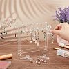 Transparent Acrylic Earring Display Stands EDIS-WH0029-12-3