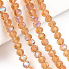 Electroplate Glass Beads Strands LS-EGLA-A034-T8mm-L23-4