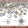 90Pcs 9 Style Tibetan Style Alloy Pendants TIBEP-WR0001-01-2