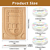 Rectangle Wood Bracelet Design Boards TOOL-YW0001-39-2
