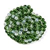 Transparent Crackle Baking Paint Glass Beads Strands DGLA-T003-01C-M-5