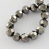 Electroplate Glass Bead Strands EGLA-R042-8mm-05-2