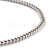 Brass Curb Chain Necklaces NJEW-H206-04AS-3