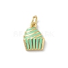 Brass Enamel Pendants KK-B155-05G-2