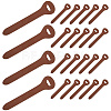 24Pcs Cowhide Zipper Puller Head PURS-GF0001-09A-1
