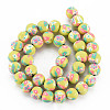 Handmade Polymer Clay Beads Strands CLAY-N008-055-07-2