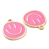 Alloy Enamel Pendants ENAM-D051-18G-04-3