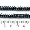 Electroplated Natural Lava Rock Beads Strands G-A256-E01-01C-4