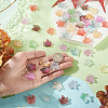 90Pcs 9 Colors Baking Paint Transparent Glass Pendants DGLA-TA0001-61-6