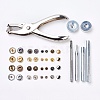 Metal Jewelry Buttons Fastener  Install Tool Sets BUTT-L021-01-3