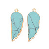 Synthetic Turquoise Pendants G-N326-127-A01-2