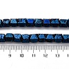 Electroplated Natural Lava Rock Beads Strands G-A256-D01-01C-4