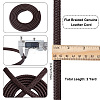 Flat Braided Leather Cord WL-WH0003-09A-2