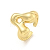 Brass Letter Open Cuff Rings for Women RJEW-G313-01A-G-1