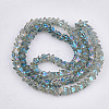 Electroplate Glass Beads Strands EGLA-T017-03D-2