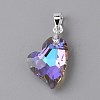Electroplate Glass Pendants FIND-TAC0009-67S-04-2